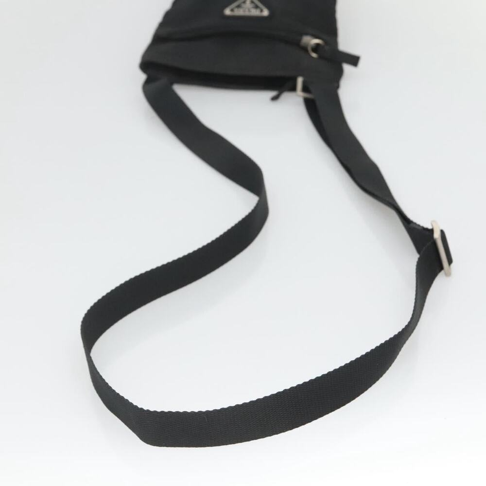 PRADA Shoulder Bag Nylon Black Silver - Picture 7 of 9